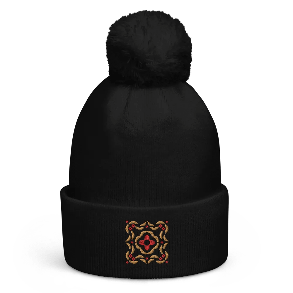Zia sun Feather in Red and Gold Beanie product image (4)