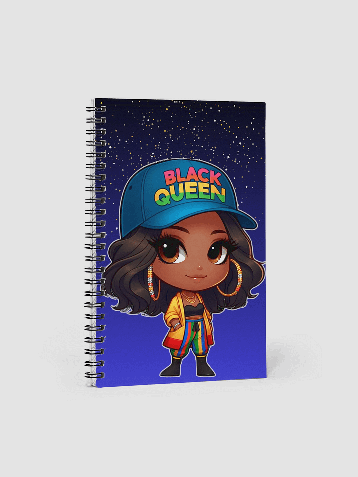 Black Queen Chibi Spiral Notebook product image (1)