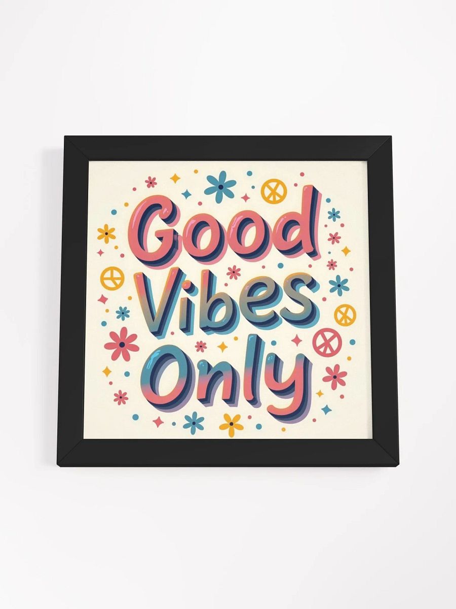 Vibrant Floral Good Vibes Poster product image (4)