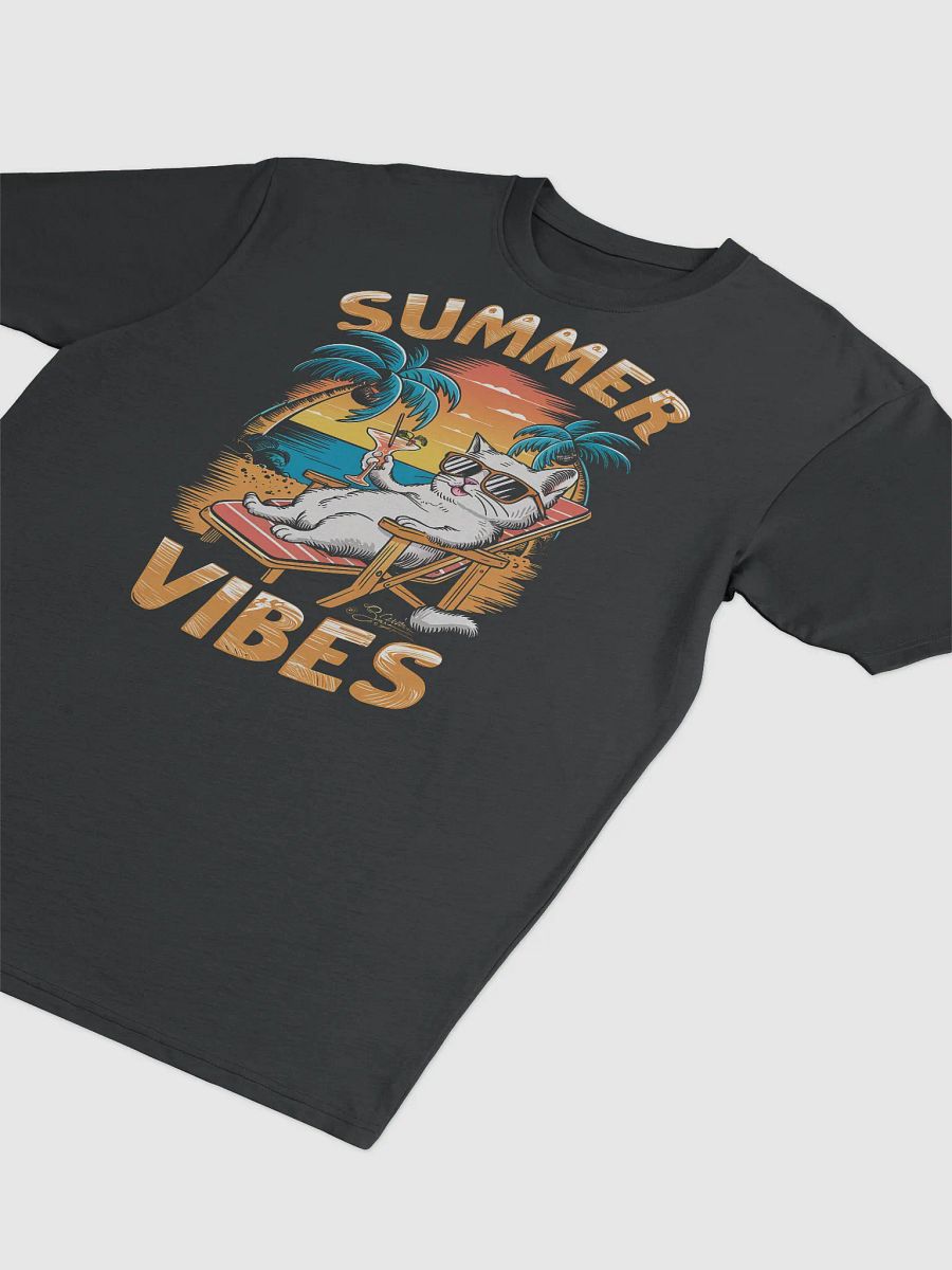 Summer Vibes Black T-Shirt product image (3)