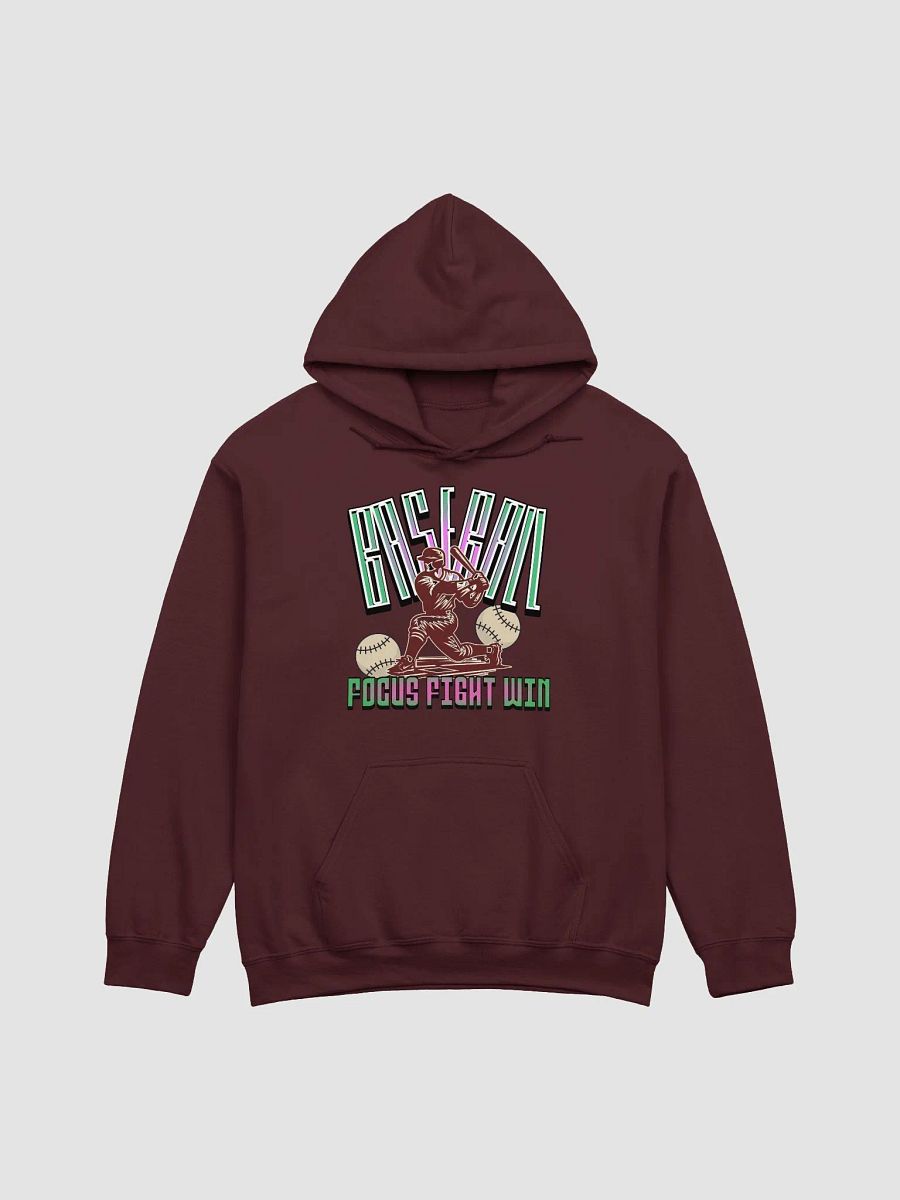 Focus Fight Win Baseball Player Hoodie product image (13)