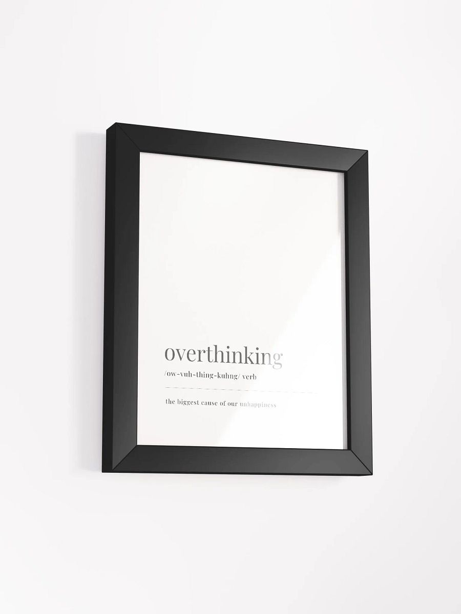 Overthinking Definition Framed Print product image (2)