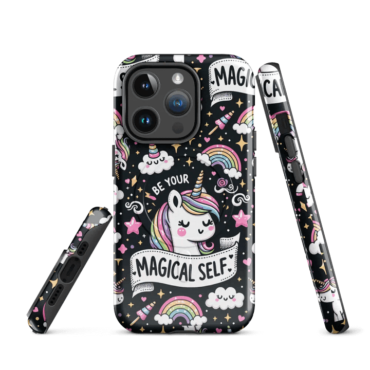 Whimsical Unicorn Magic MagSafe® Tough Case product image (3)