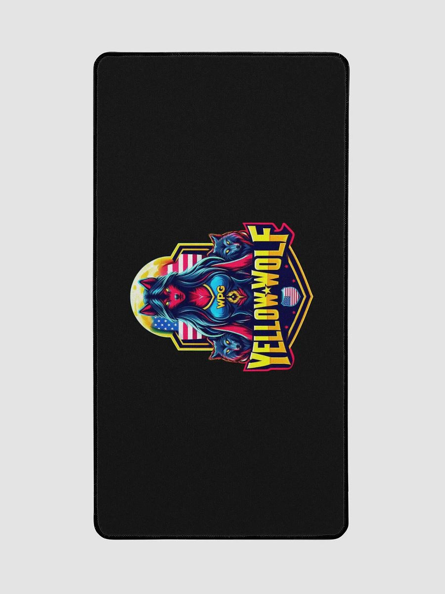 Yellow Wolf Gaming Desk Mat product image (2)