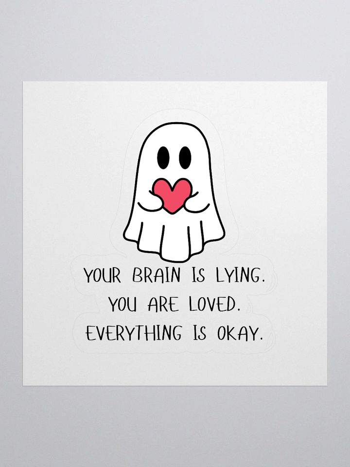Lying Brain Sticker product image (1)