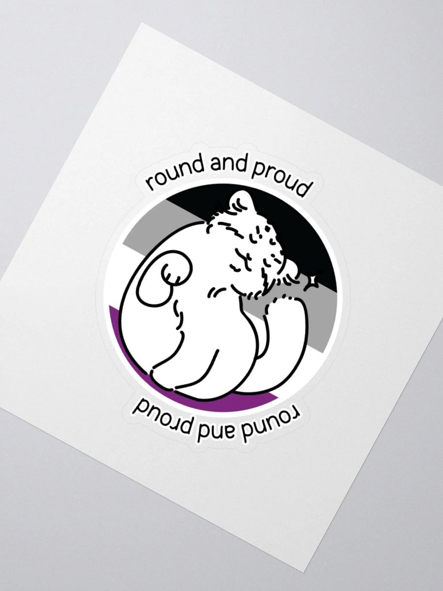 Round and Proud Manul Asexual Version - Sticker product image (4)