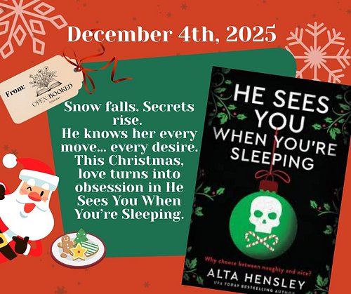 🎄 BOOKMAS DAY 4! 🎄
Today’s pick is He Sees You When You’re Sleeping by @altahensley which is very on brand for the season… an...