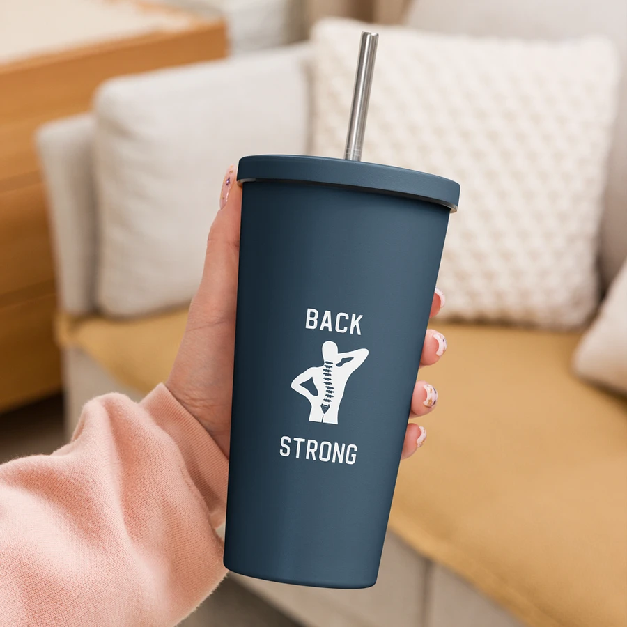 Back Strong 20 oz. Insolated Cup: Navy product image (30)