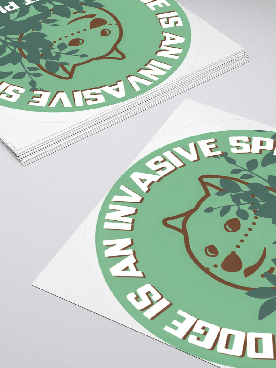 DOGE is an Invasive Species Sticker product image (4)