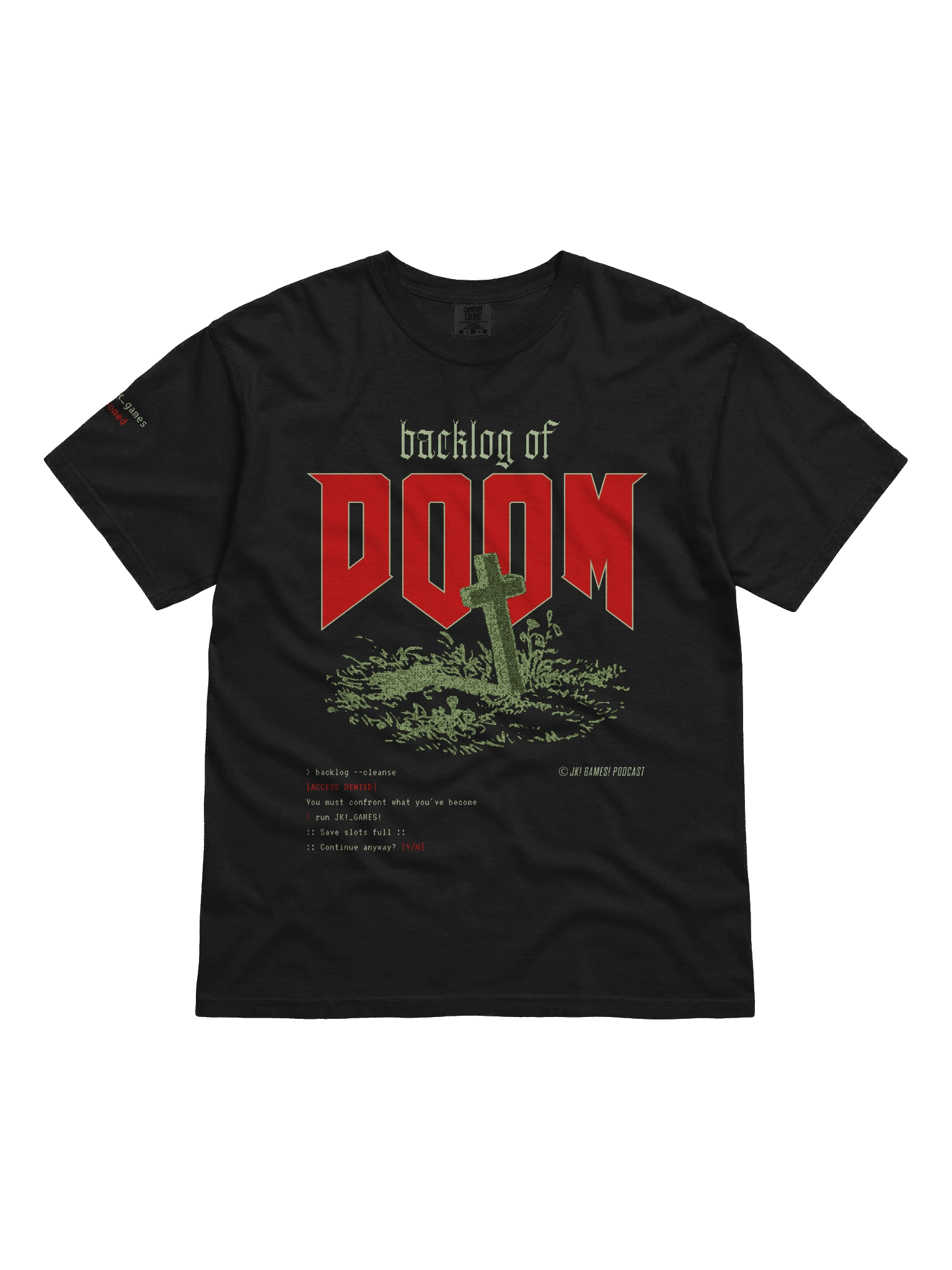JK! Games // backlog_of_doom.tshirt product image (1)