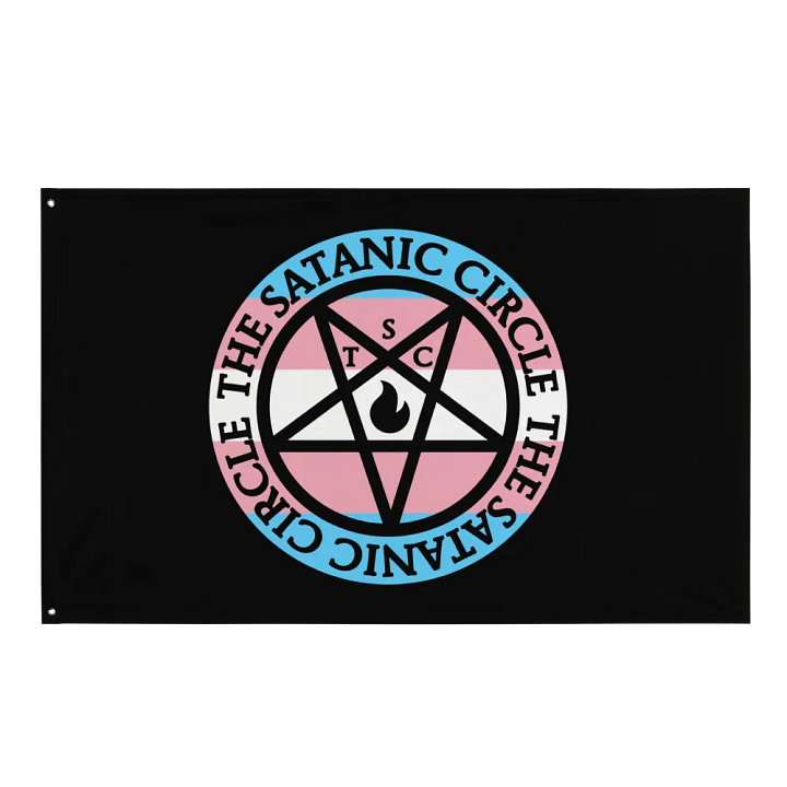 The Satanic Circle - Indoor Logo Trans Flag product image (1)
