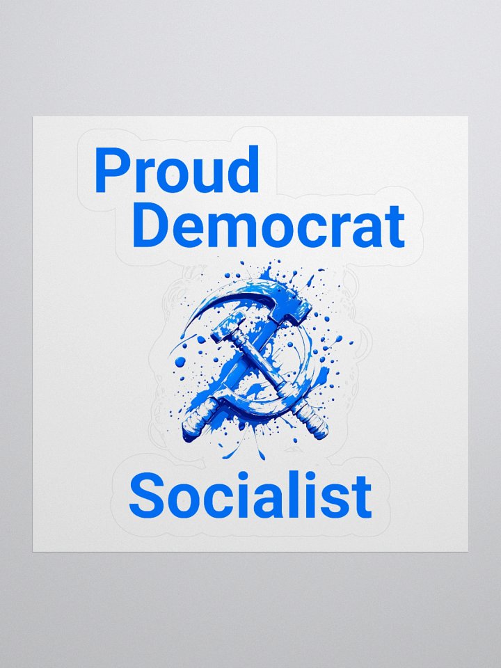 Proud Democrat Socialist Bold Identity Sticker (A) product image (3)