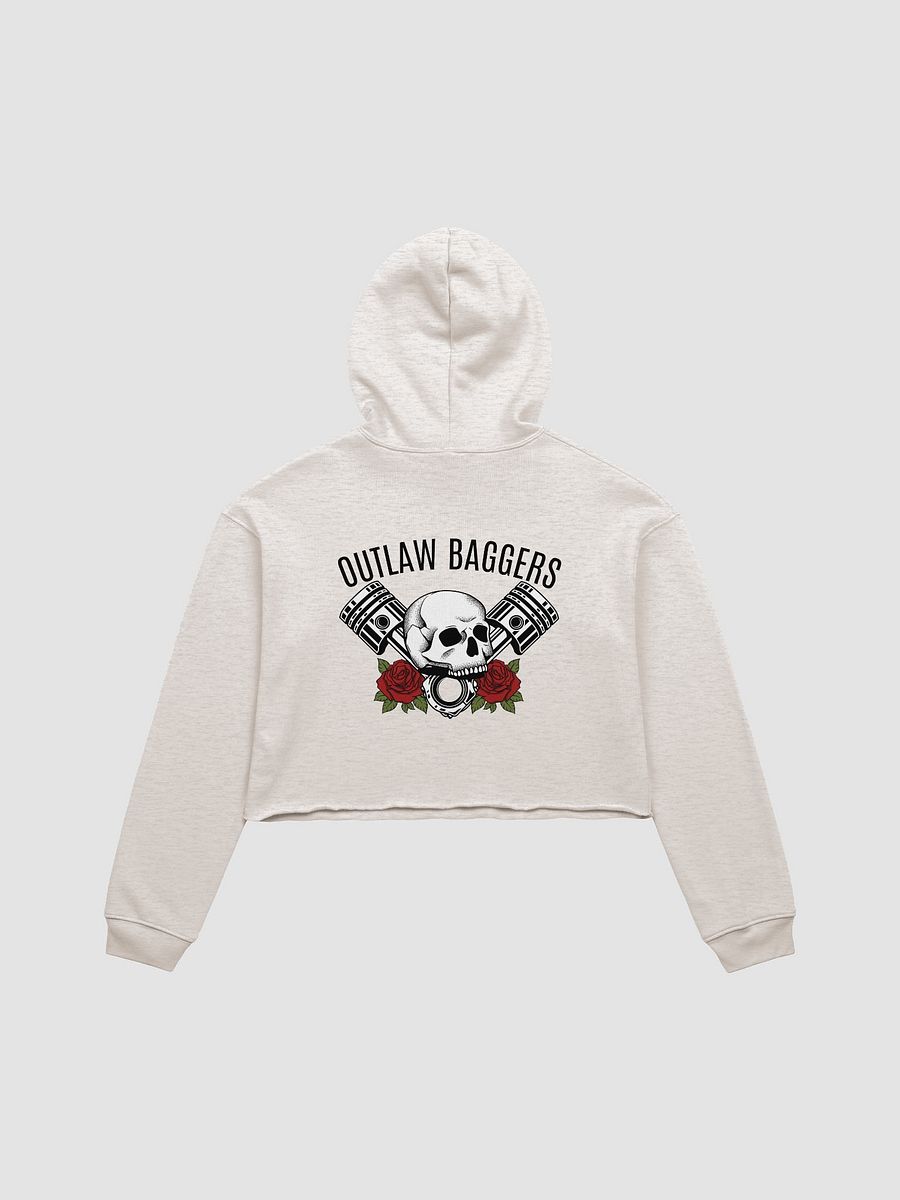Outlaw Baggers Rose Crop Top Hoodie product image (3)