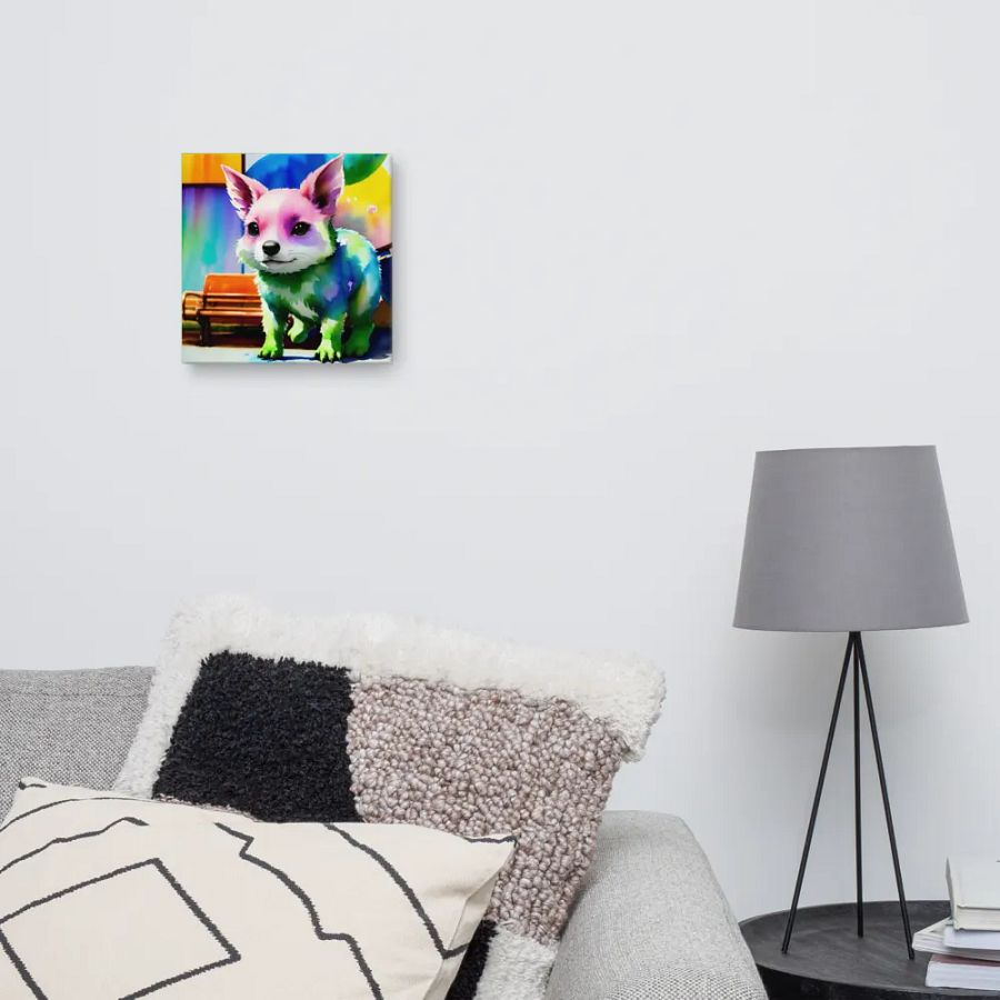 Cute Dog Digital Painting - v10 product image (10)
