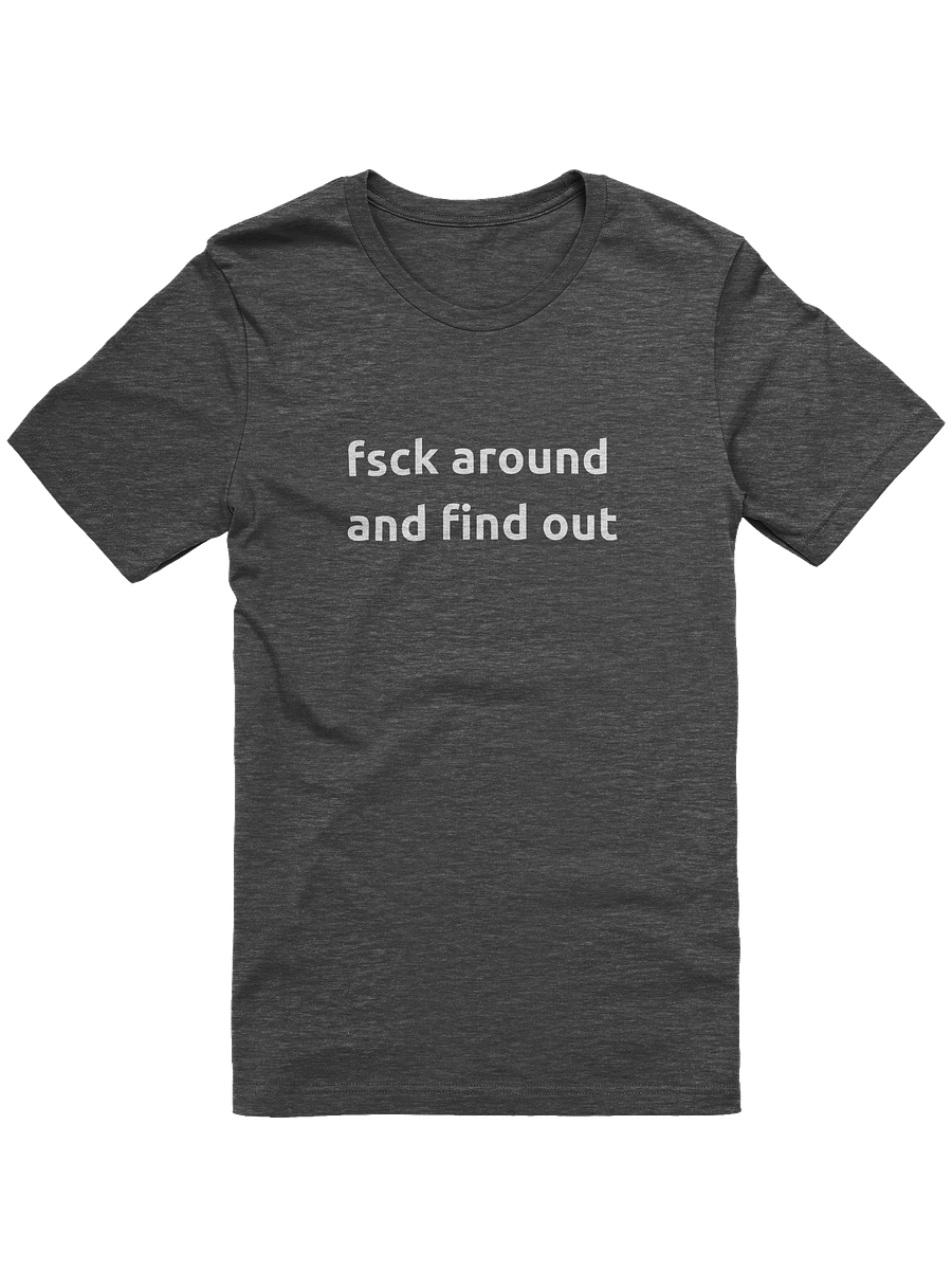 "fsck around and find out" T-Shirt product image (1)
