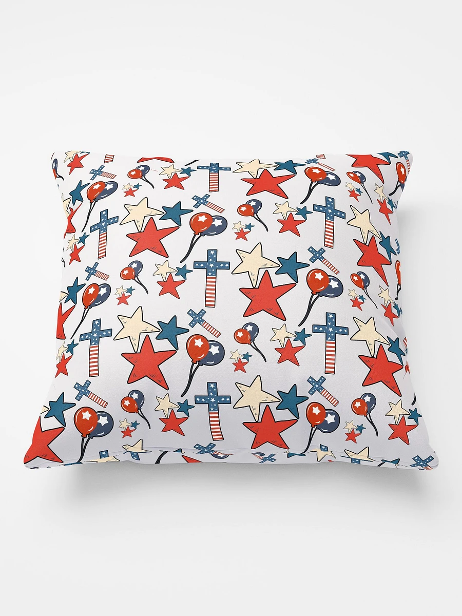 Red, White And Blue Stars And Crosses Pillow product image (3)