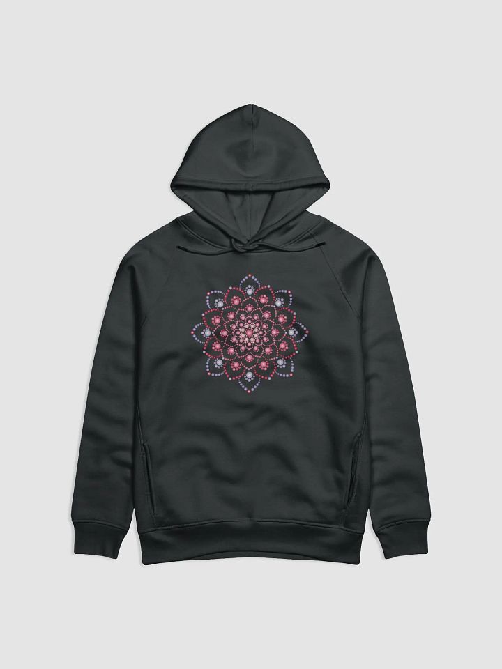 Purple and Pink Dot Mandala Unisex Eco Hoodie product image (1)