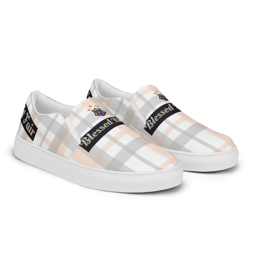 BBG Pink Plaid Women's Slip On V2 product image (10)