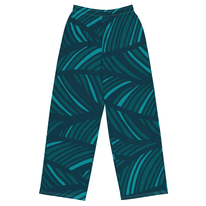 Teal Flow Unisex Wide-Leg Pants product image (1)
