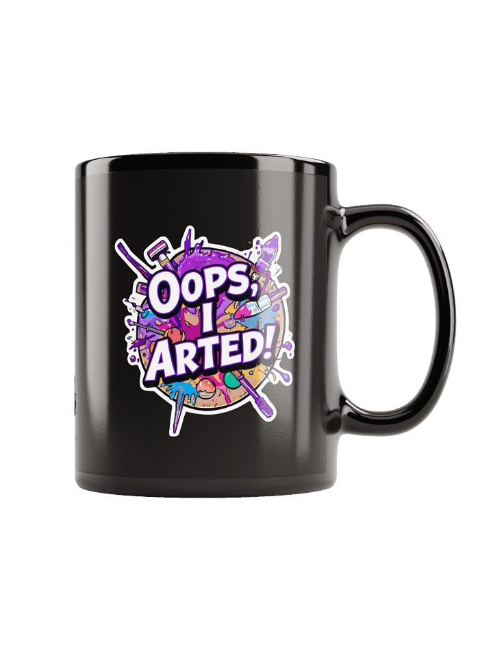 Oops, I arted black mug product image (1)