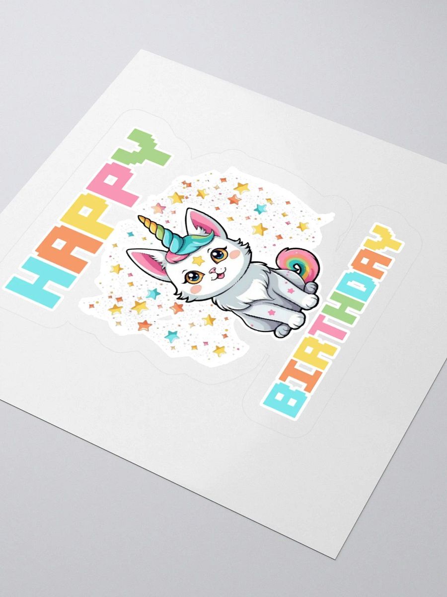 Happy Birthday (Cat Unicorn) Sticker product image (3)