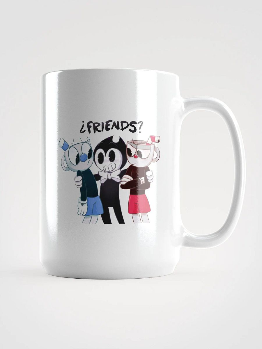 Indie Gamer Mug "¿Friends?" (Cuphead x Bendy) product image (1)