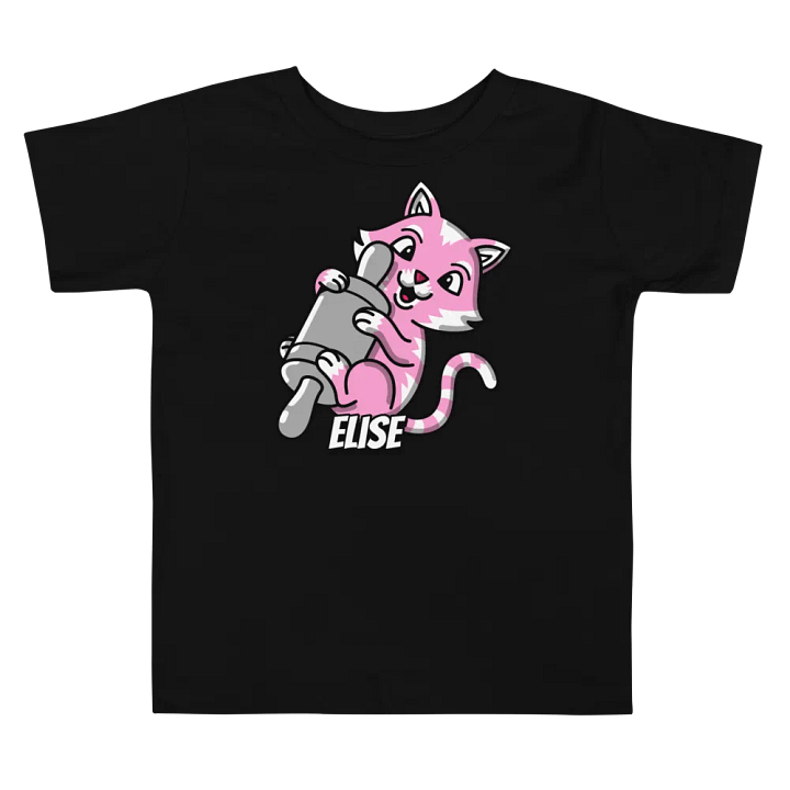 Cheerful Cat Rolling Pin Toddler T-Shirt product image (5)
