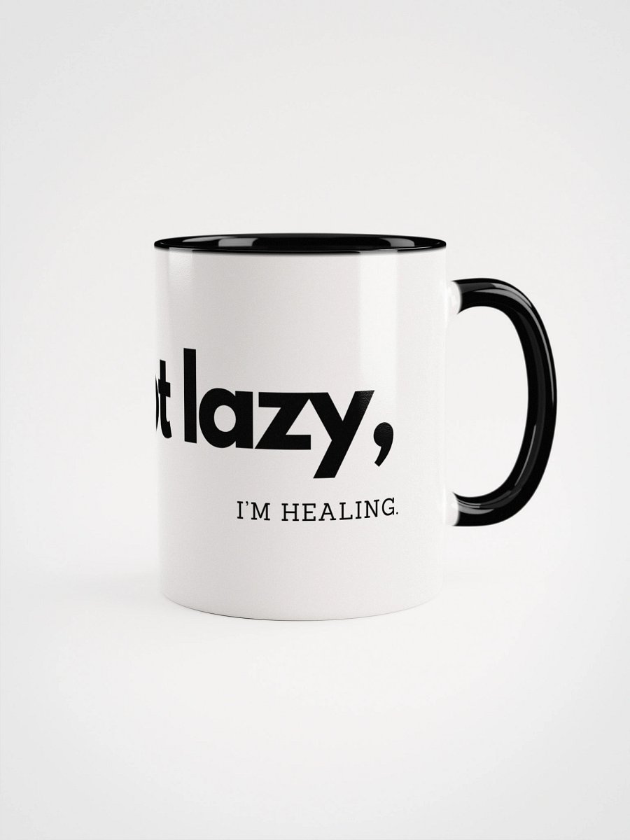 'I'M NOT LAZY, I'M HEALING.' CERAMIC MUG product image (2)