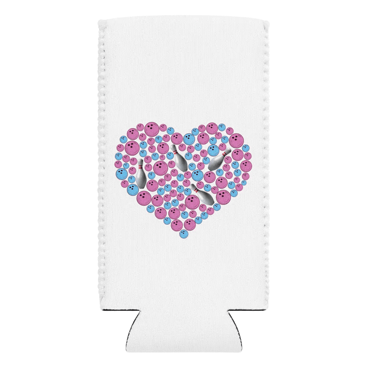 Pure Heart Bowling Pink And Blue Strike Can Cooler product image (2)