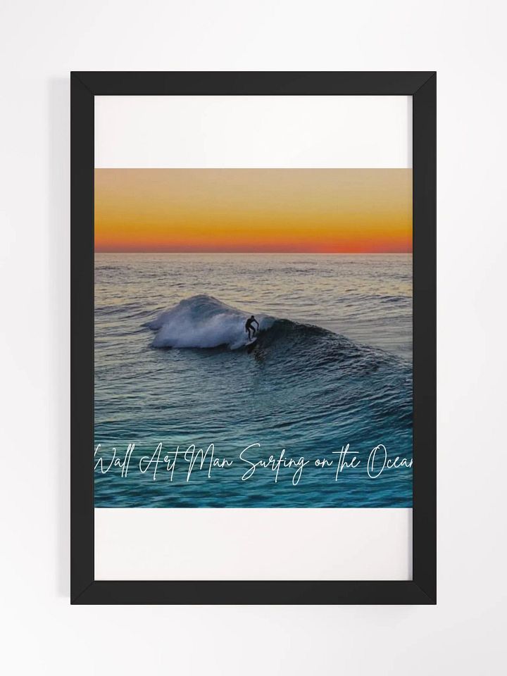 Ocean Surfing Framed High-Quality Matte Poster (in) product image (1)