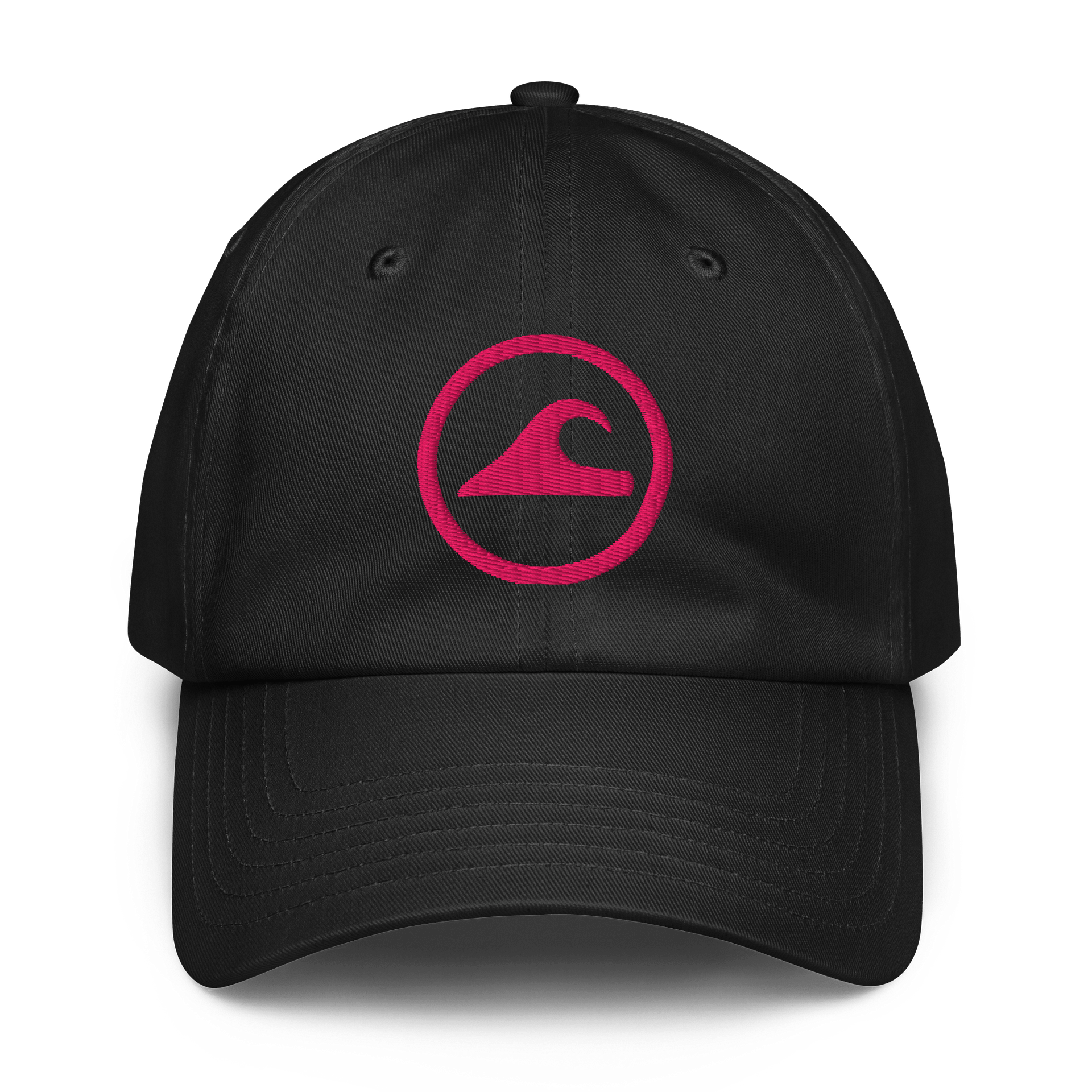 Embroidered Wave Rider Under Armor Dad Hat (Flamingo) product image (1)