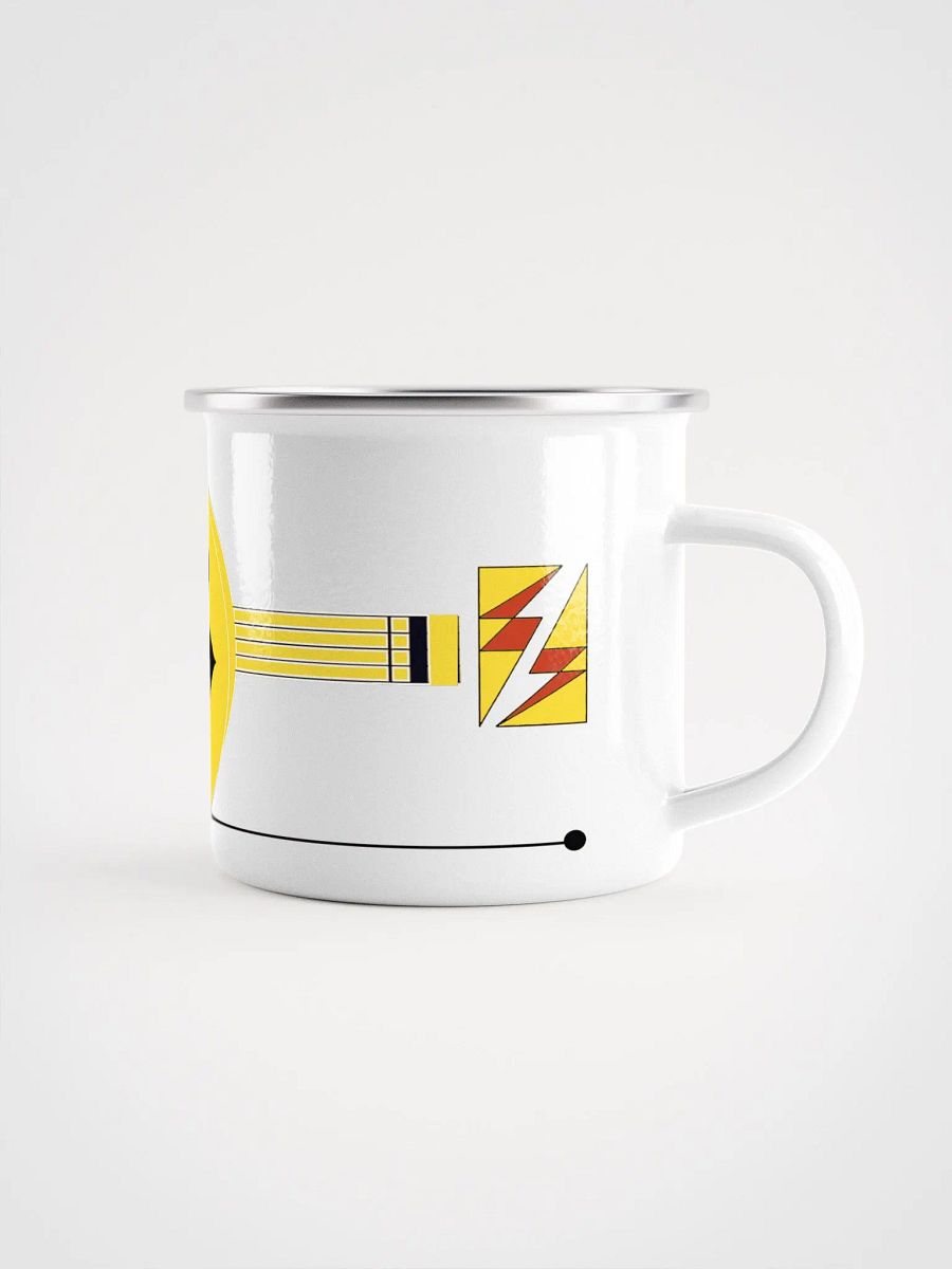 Roland van Beethoven by Frank Fonik (TB 303), Techno EDM Enamel Mug product image (2)