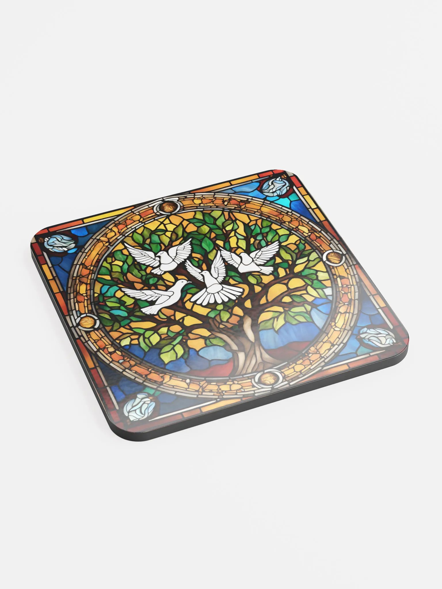 Doves in the Tree of Life Coasters product image (2)