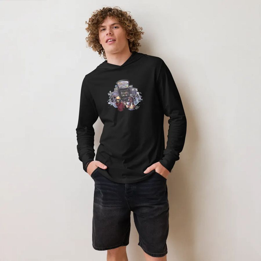 Hooded Long Sleeve Tee (Multi-Color Design) product image (5)