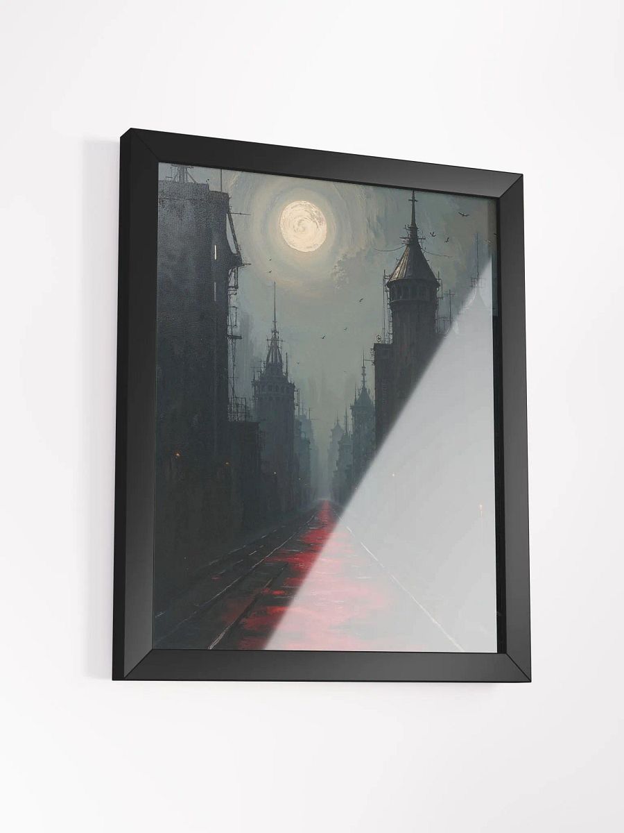 Moonlit Gothic Cityscape Framed Print product image (6)