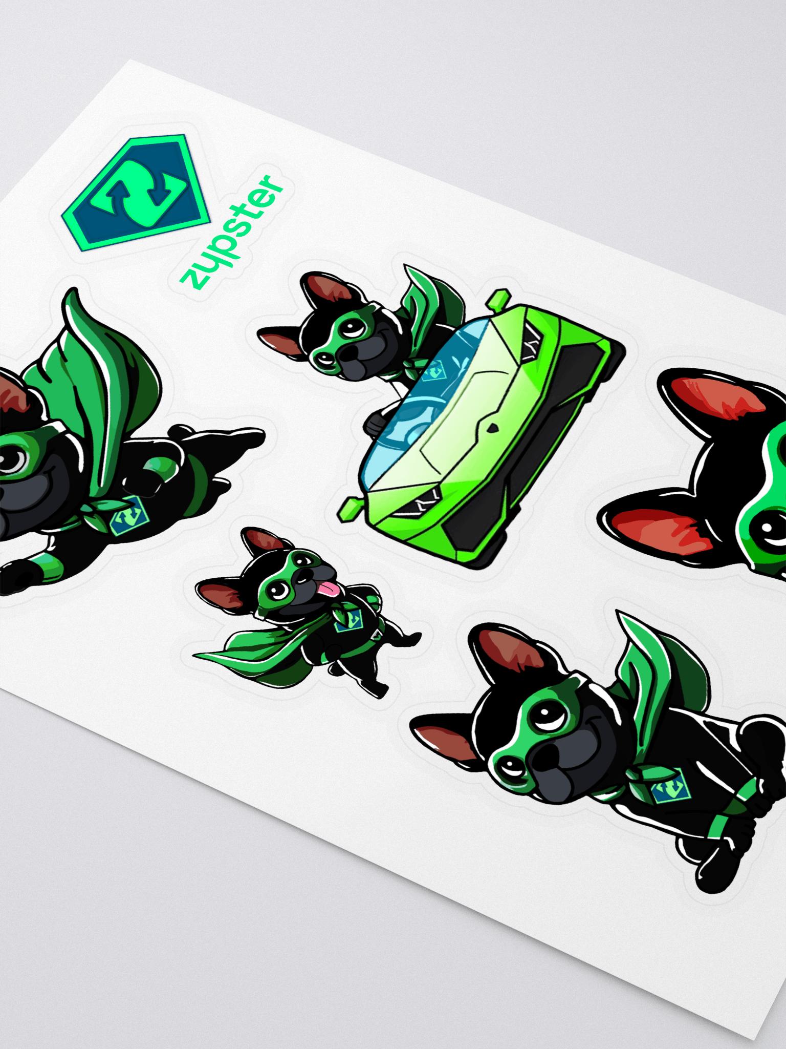 Zypster Kiss-Cut Sticker Sheet product image (2)