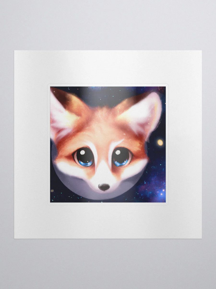 Cute Galactic Fox Alpha Sticker product image (1)