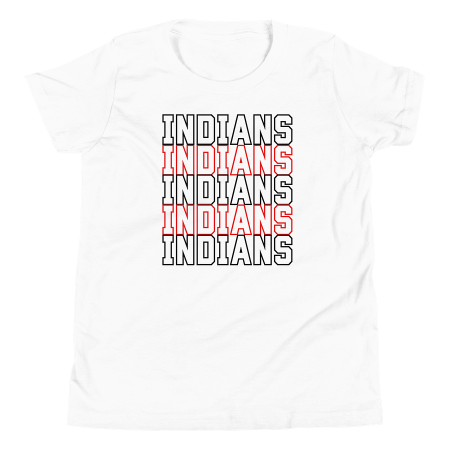 Bold Spirit Tee – Indians, White (Youth) product image (4)