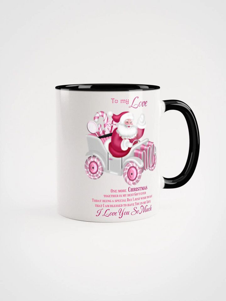 Whimsical Santa Caravan Ceramic Mug To my Love One more Christmas together product image (1)