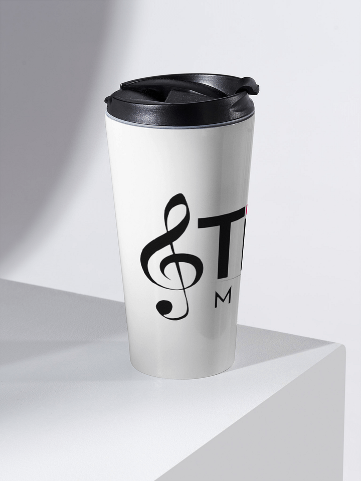 TDS Music White Stainless Steel Travel Mug product image (2)