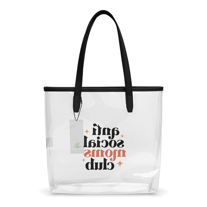 anti social Mom's Club Clear Tote Bag product image (2)