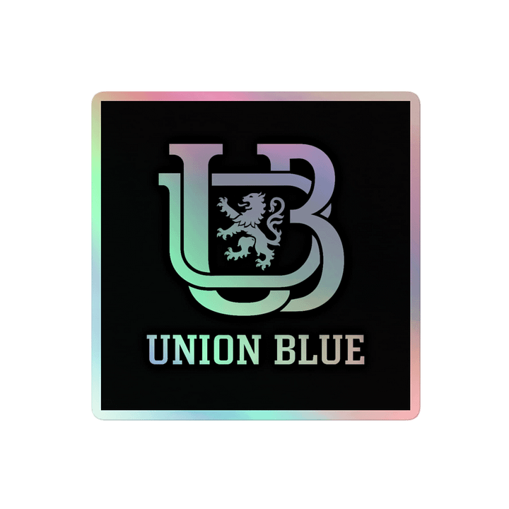 Union Blue " Monogram" Holo Sticker product image (2)
