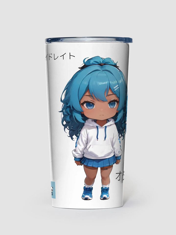 Chibi Blue-Haired Anime Tumbler product image (1)