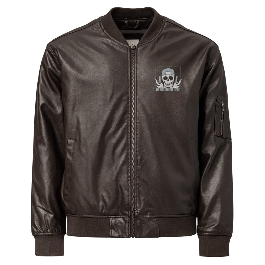 Threadfast Apparel Faux Leather Bomber Jacket (v5) product image (3)