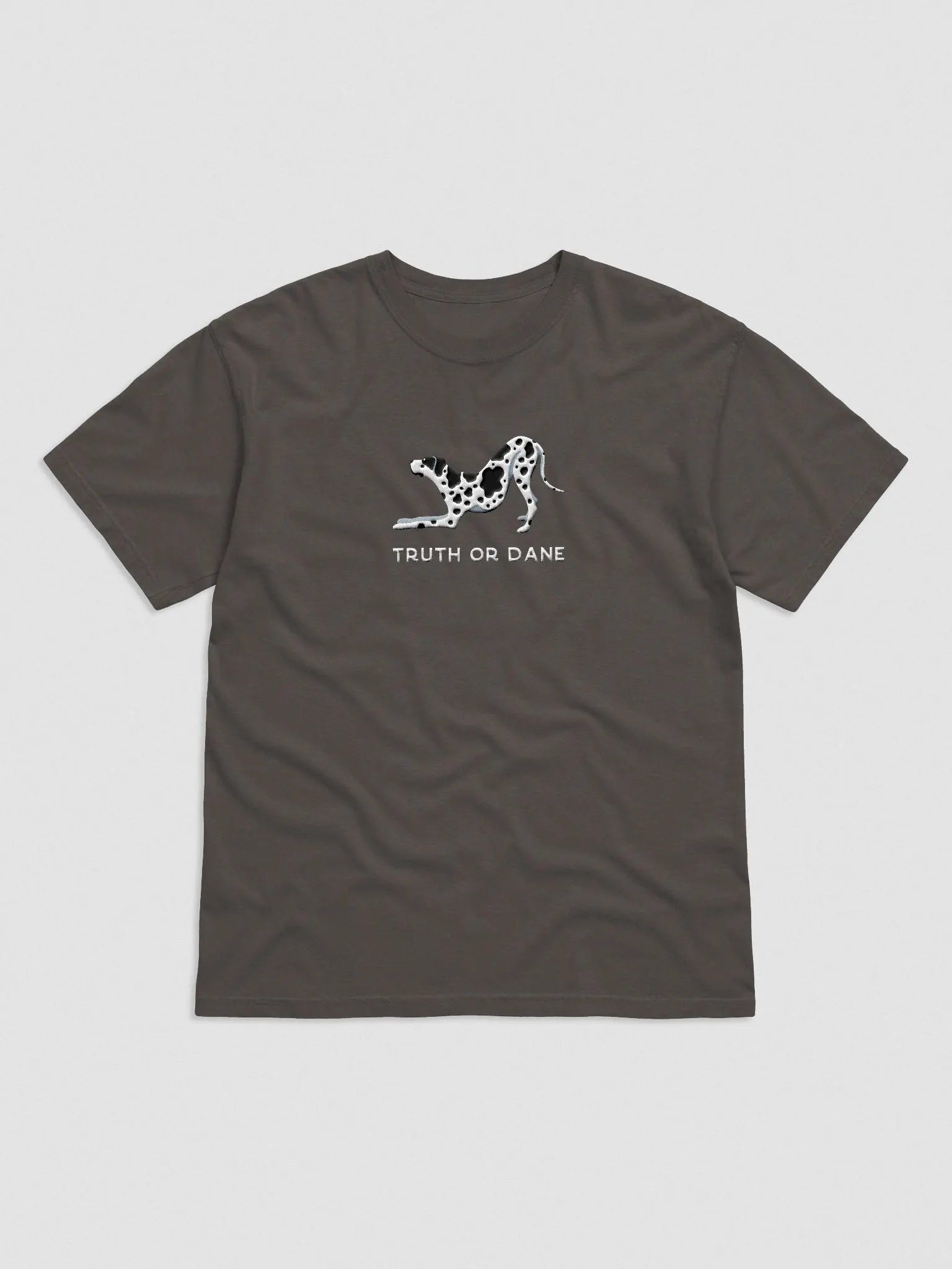 Truth or Dane T-Shirt(Embroidered) of a Great Dane(Harlequin) product image (4)