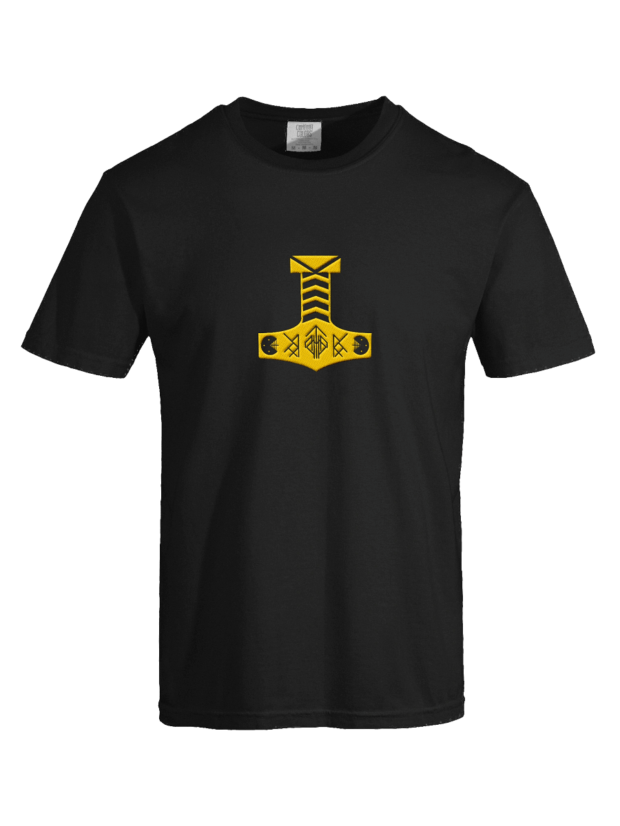 Mjölner with Bindrunes - Big Print T-shirt product image (37)
