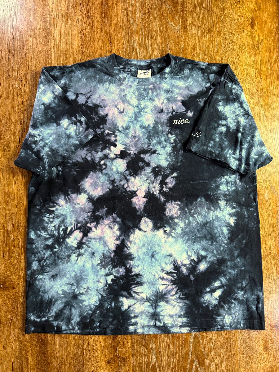 Nice. Embroidered Tie Dye Tee (Milky Way) product image (3)