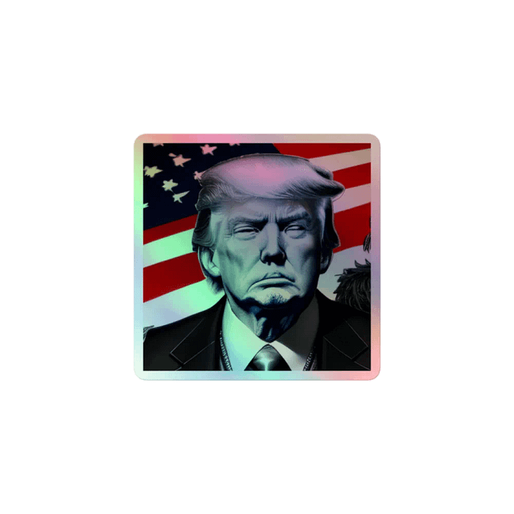 Patriotic Visionary Holographic Sticker product image (1)