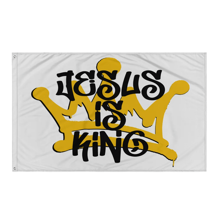 JESUS IS KING Flag product image (3)