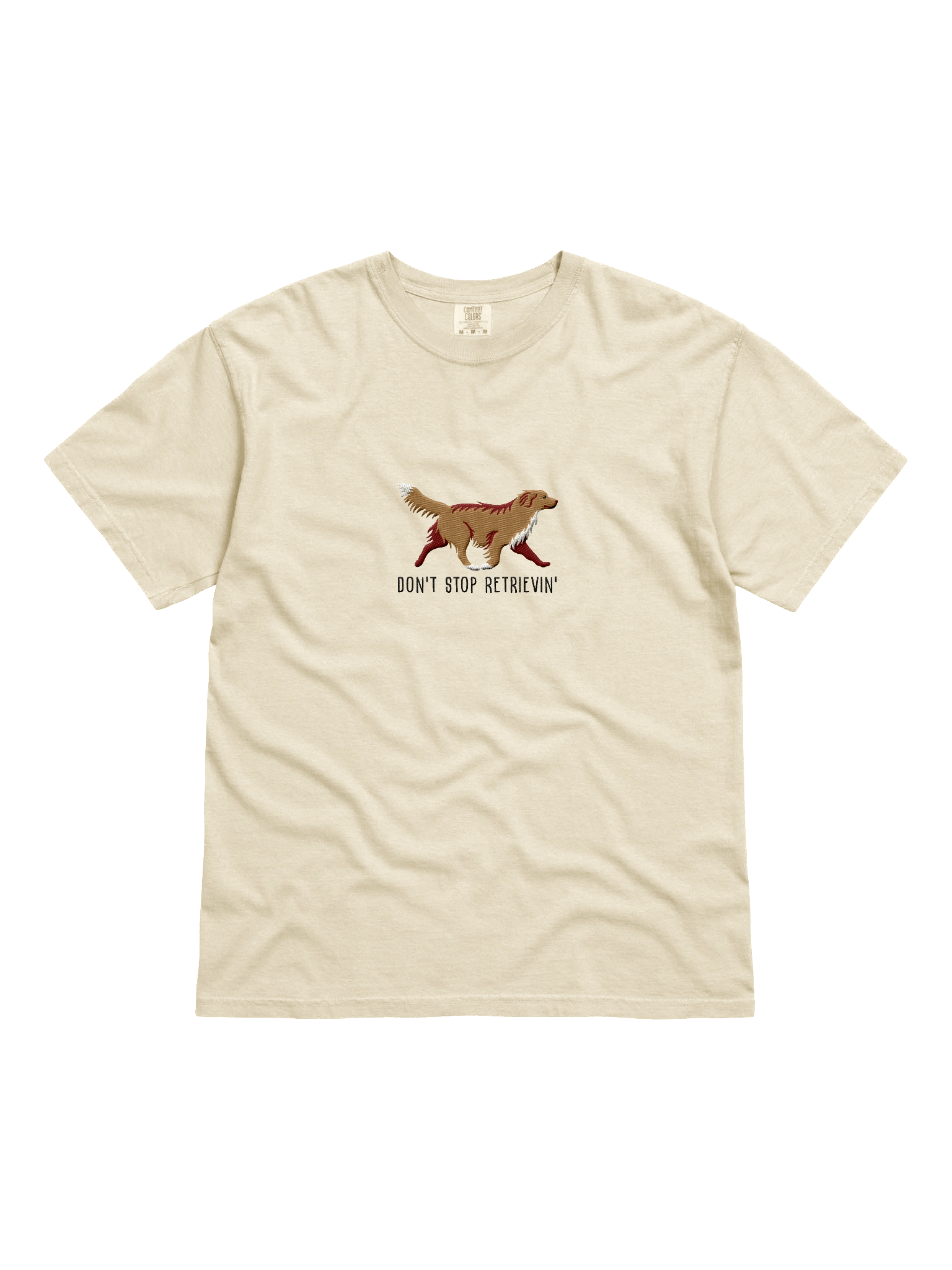Don't Stop Retrievin' T-Shirt(Embroidered) of a Nova Scotia Duck Tolling Retriever(Tan) product image (41)